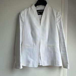 J.Crew Going Out Blazer in White Linen